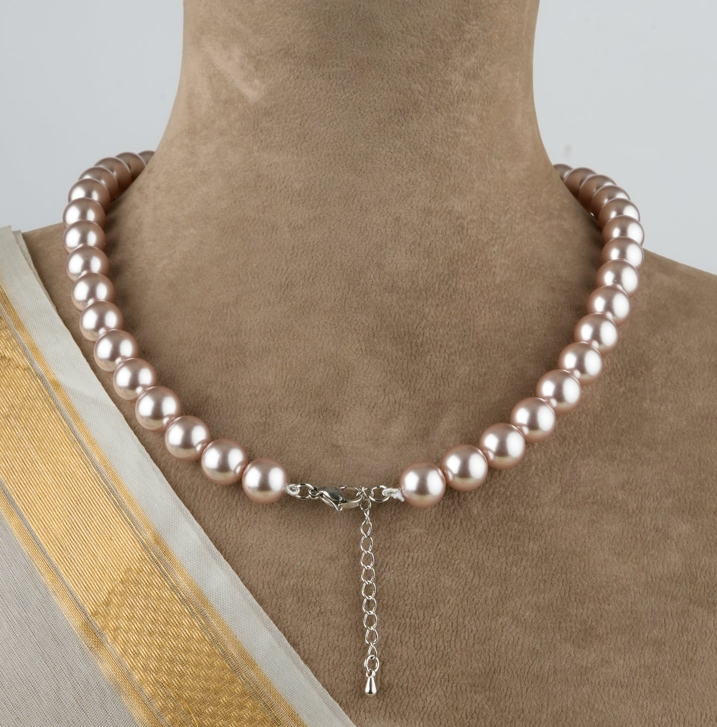 Mocha Pearls Necklace Set