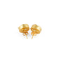 Uncut Round Citrine Studs