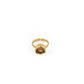 Uncut Round Citrine Ring