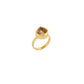 Uncut Round Citrine Ring