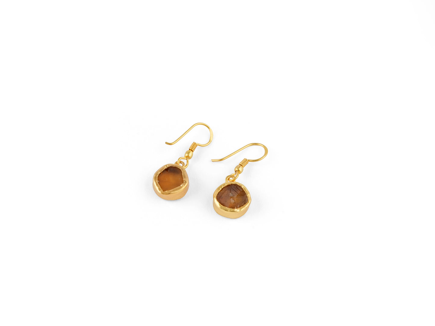 Uncut Round Citrine Set