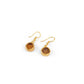 Uncut Round Citrine Earrings