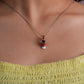 Red Sneaker Silver Pendant Necklace