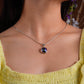Minimal Mystic Topaz Necklace Set In Silver