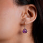 The Amethyst Drop Earrings