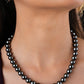 Midnight Black Pearls Necklace Set