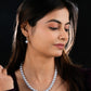 Ice Blue Pearls Necklace Set