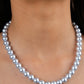 Ice Blue Pearls Necklace Set