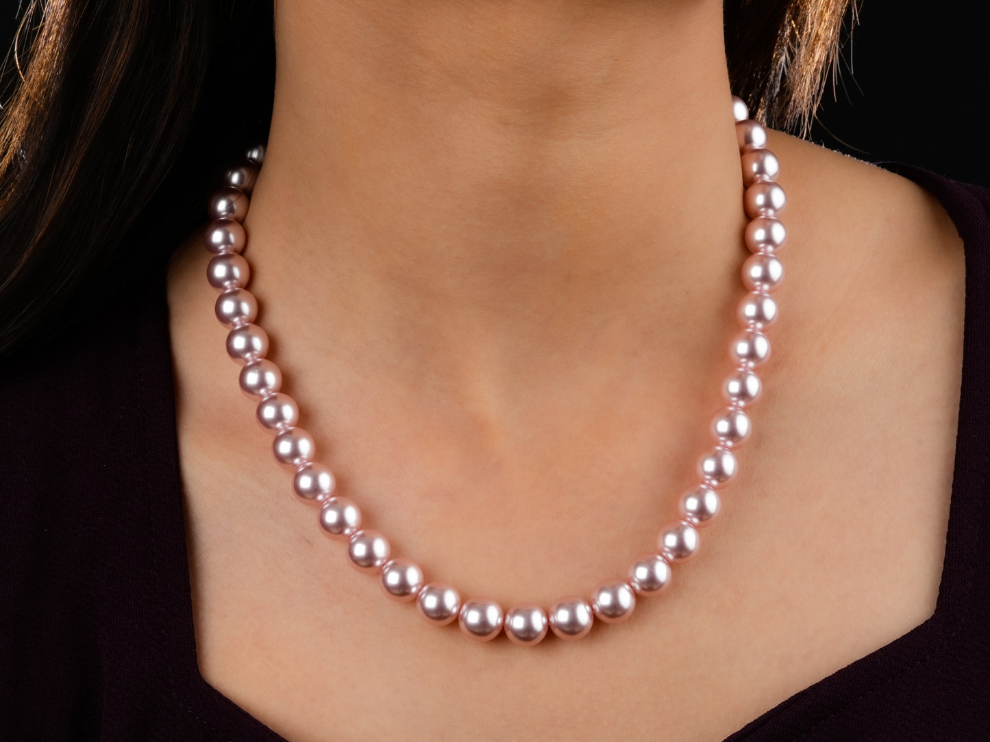 Passion Pink Pearls Necklace Set