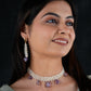 Freshwater Pearl And Amethyst Chatai Necklace Set