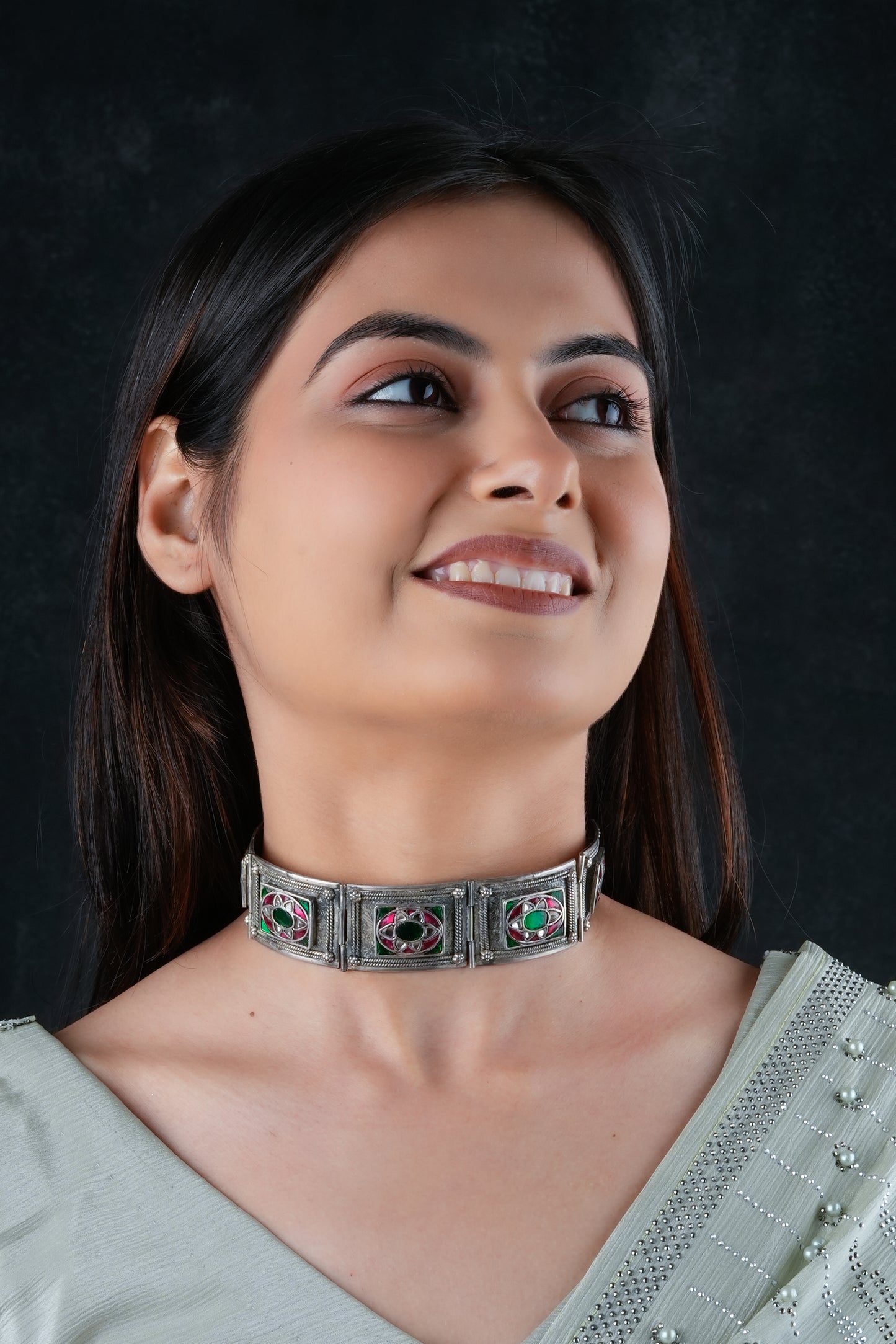 Kundan Silver Choker