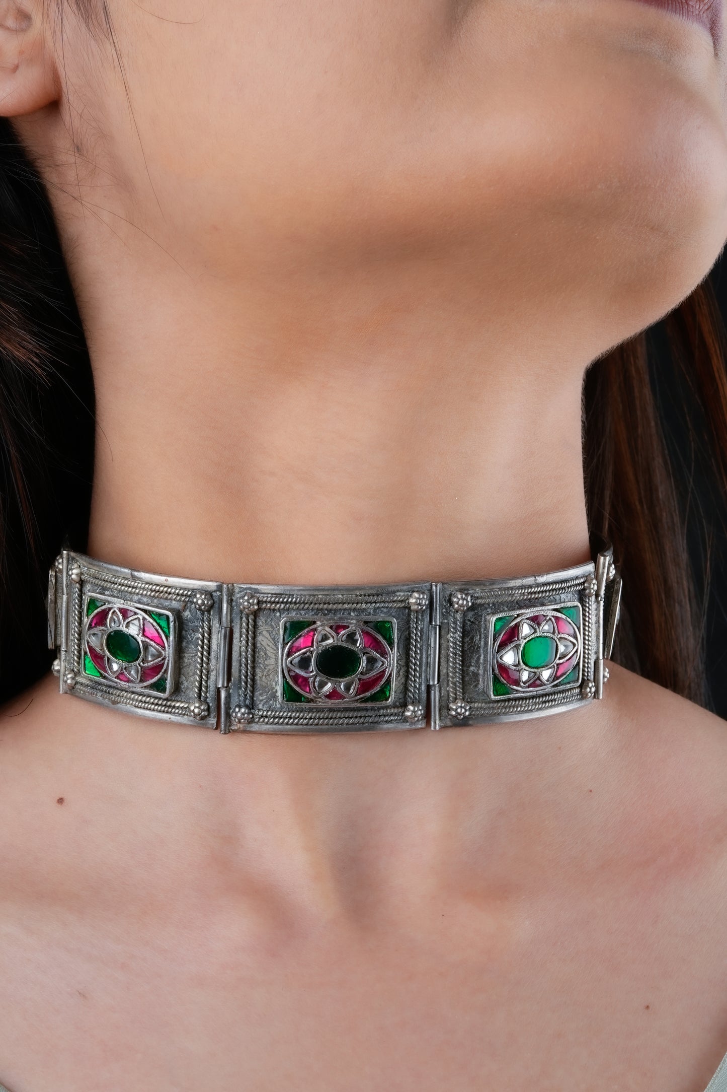 Kundan Silver Choker