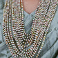 Layered Tourmaline Necklace With Freshwater Pearls