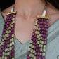 Toapz, Ruby, Emerald Multi Layered Necklace