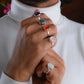 Carnelian Silver Adjustable Ring