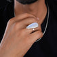 Moonstone Long Tear Drops Silver Ring