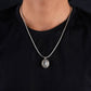 Aquamarine Studded Silver Taweez Pendant