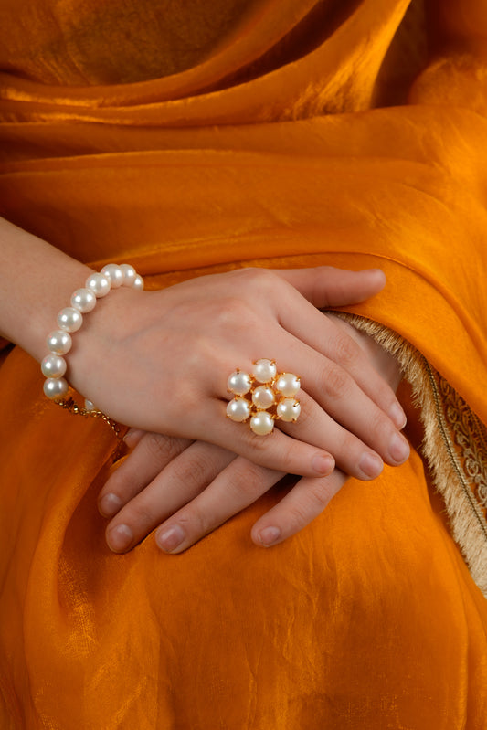 Pearl Flower Ring