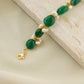 Emerald Green Pearl Bunch Bracelet