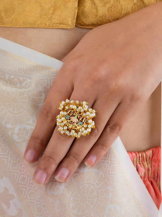 Amrita Pearl Bunch Ring