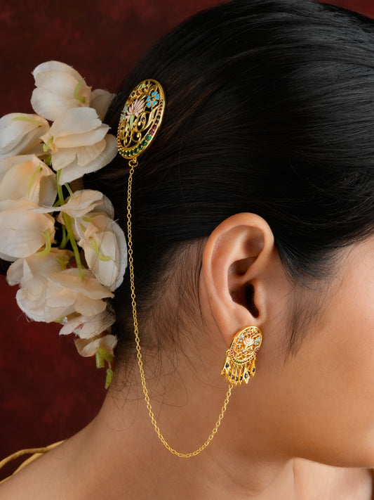 Mandakini Ear Chain Earrings