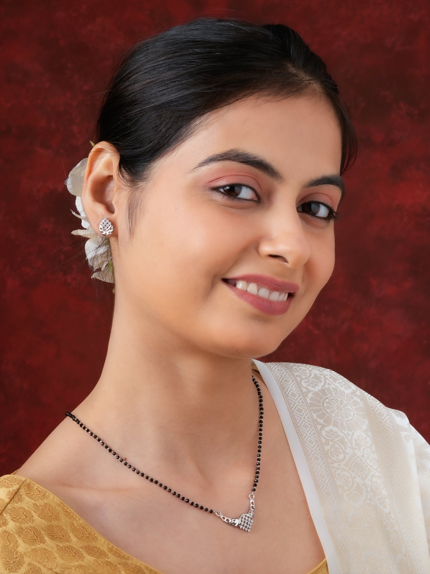 Classic Mangalsutra With Studs