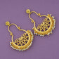 Lotus Mist Chaand Bali Earrings