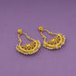 Lotus Mist Chaand Bali Earrings