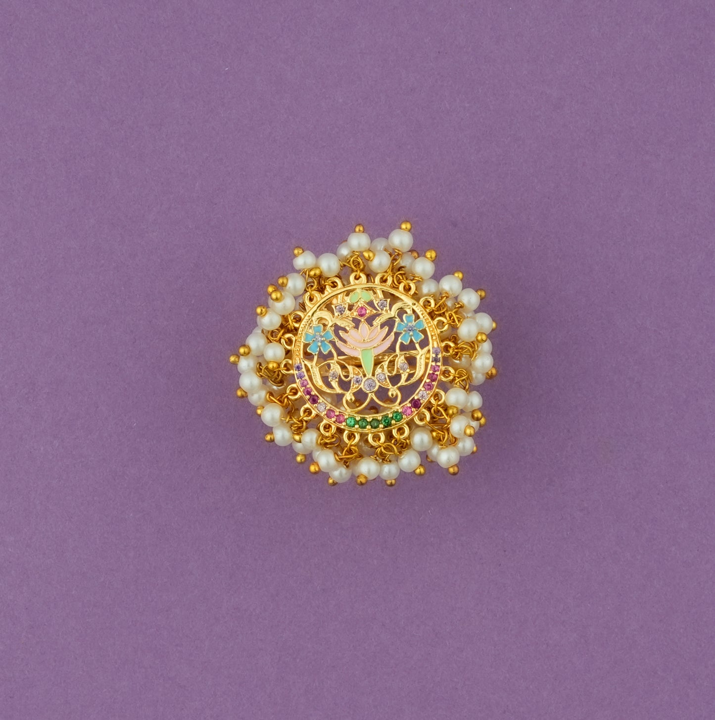 Amrita Pearl Bunch Ring