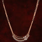 Trendy Rose Gold Floral Mangalsutra
