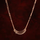Trendy Rose Gold Floral Mangalsutra