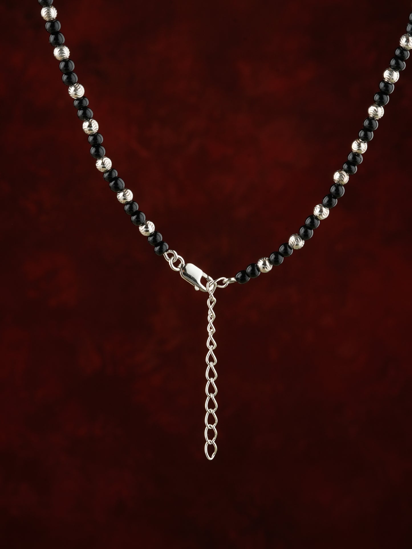 Oppulent Affection Silver Mangalsutra