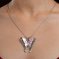 Pinky Butterfly Silver Pendant