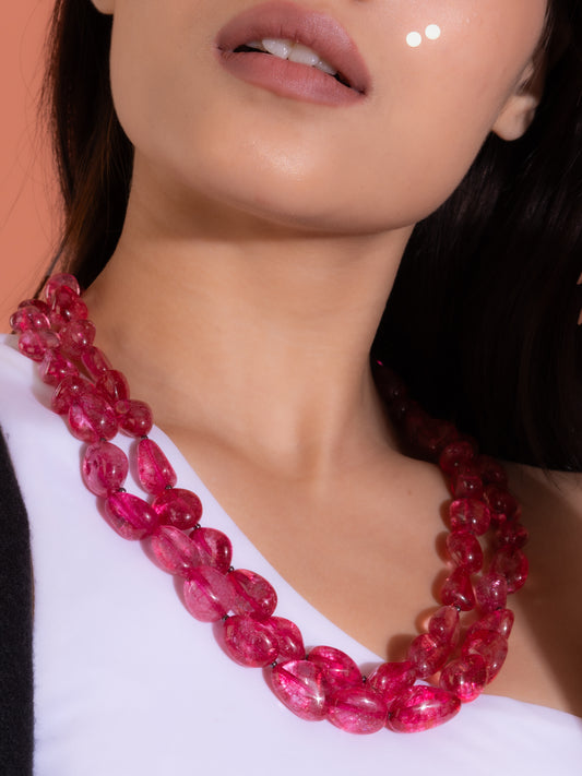 Pink Passion Double Layered Necklace