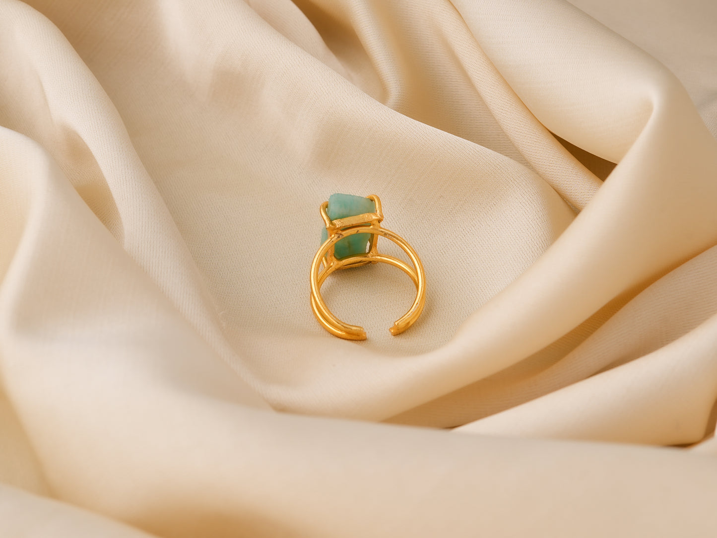 Uncut Amazonite Ring