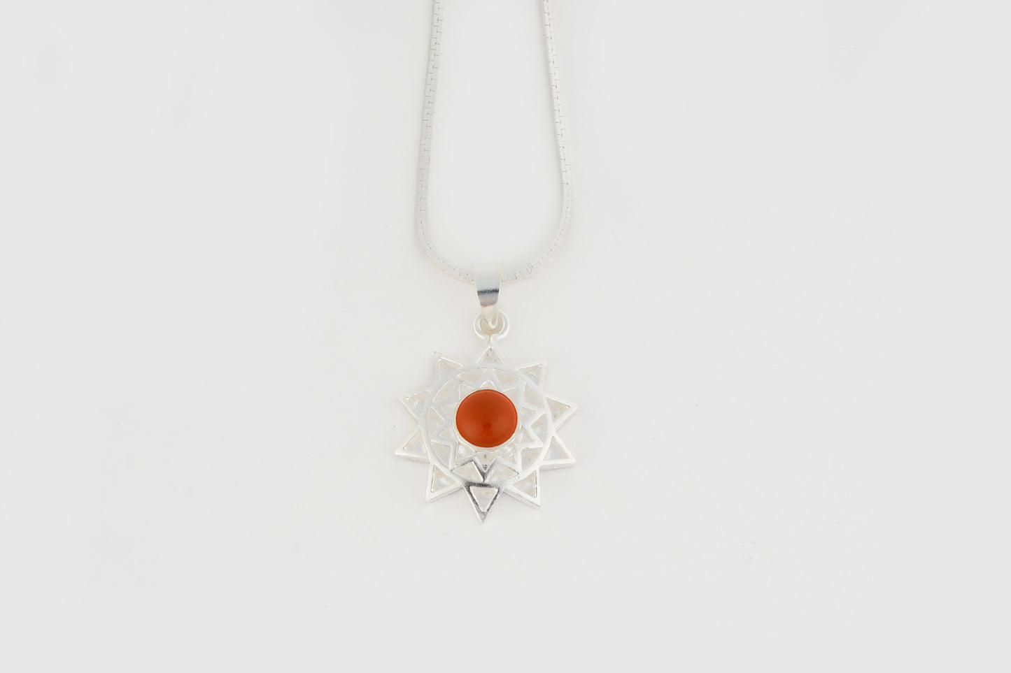 Carnelian Sun Pendent