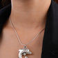 Dancing Dolphin Silver Pendant