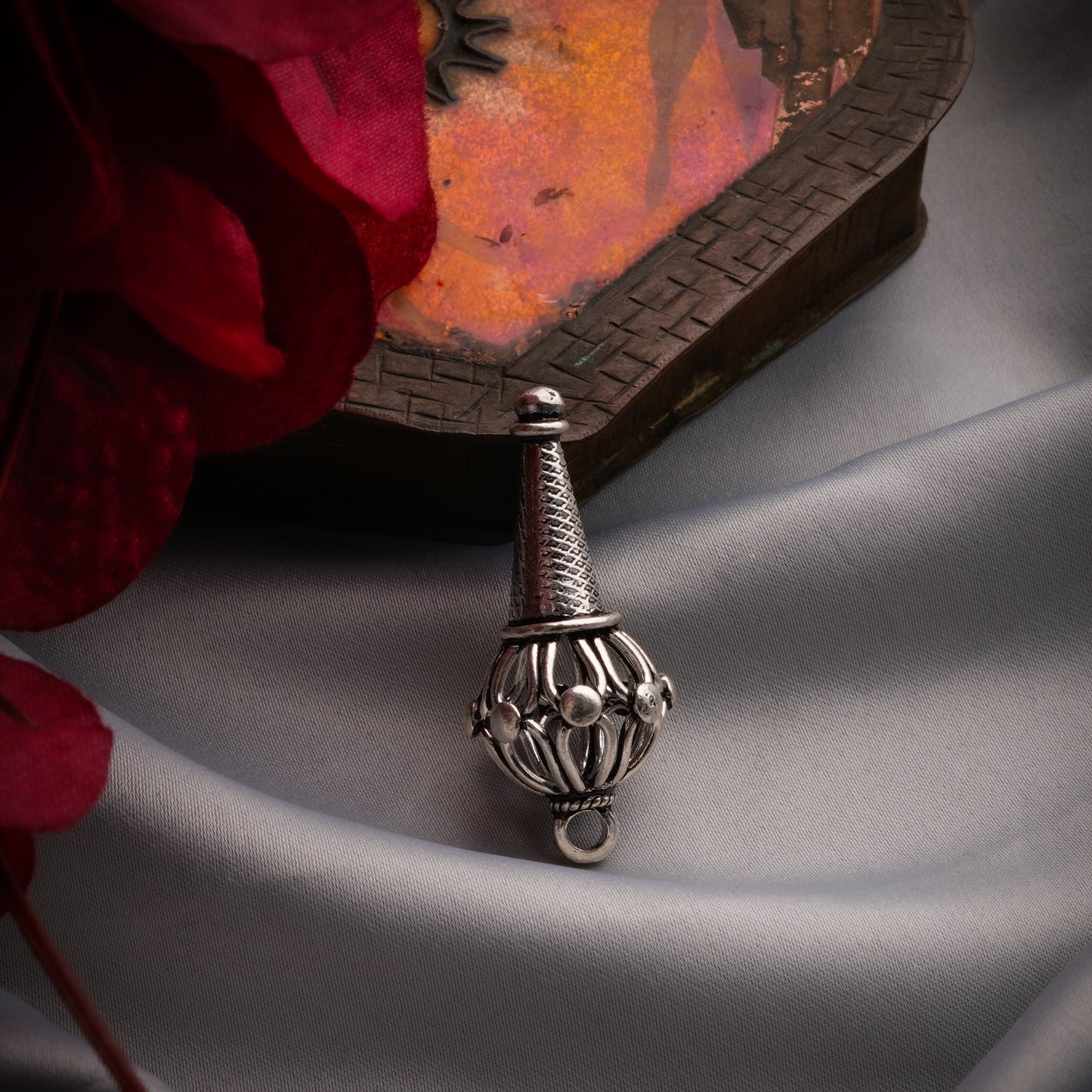 Bajrangi Hanumaan Gada Silver Pendant