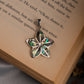 The Abalone Silver Flower Pendant