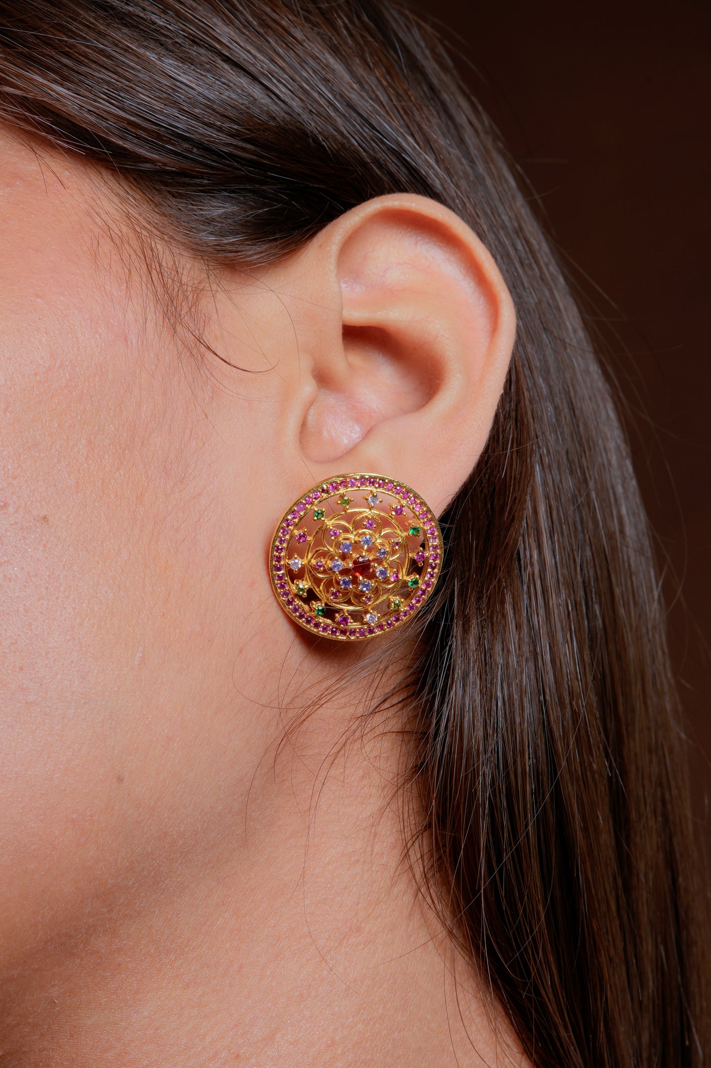 Heera Panna Studs