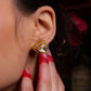 Kundan Gold Plated Silver Minimal Set