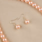 Peaches And Pink Pearl Necklace Set