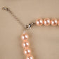 Peaches And Pink Pearl Necklace Set