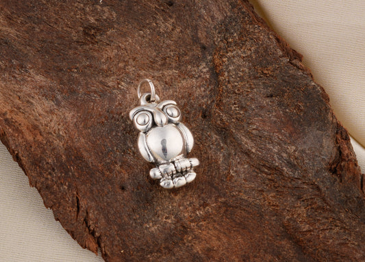 Night Owl Silver Pendant