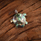 Abalone Scales Turtle Silver Pendant Cum Brooch