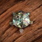 Abalone Scales Turtle Silver Pendant Cum Brooch