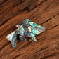 Abalone Machali Silver Pendant Cum Brooch