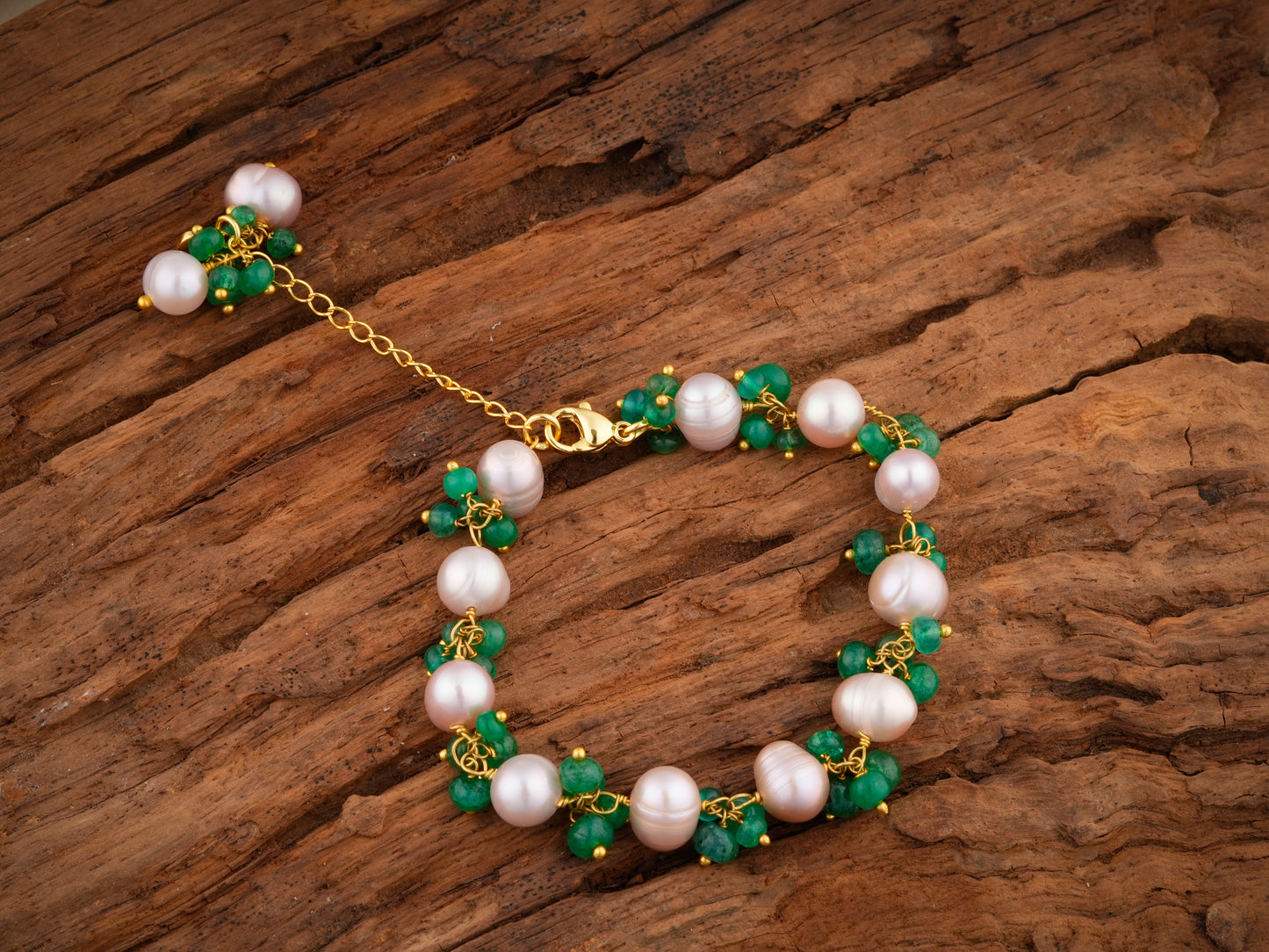 Pearl Emerald Bracelet