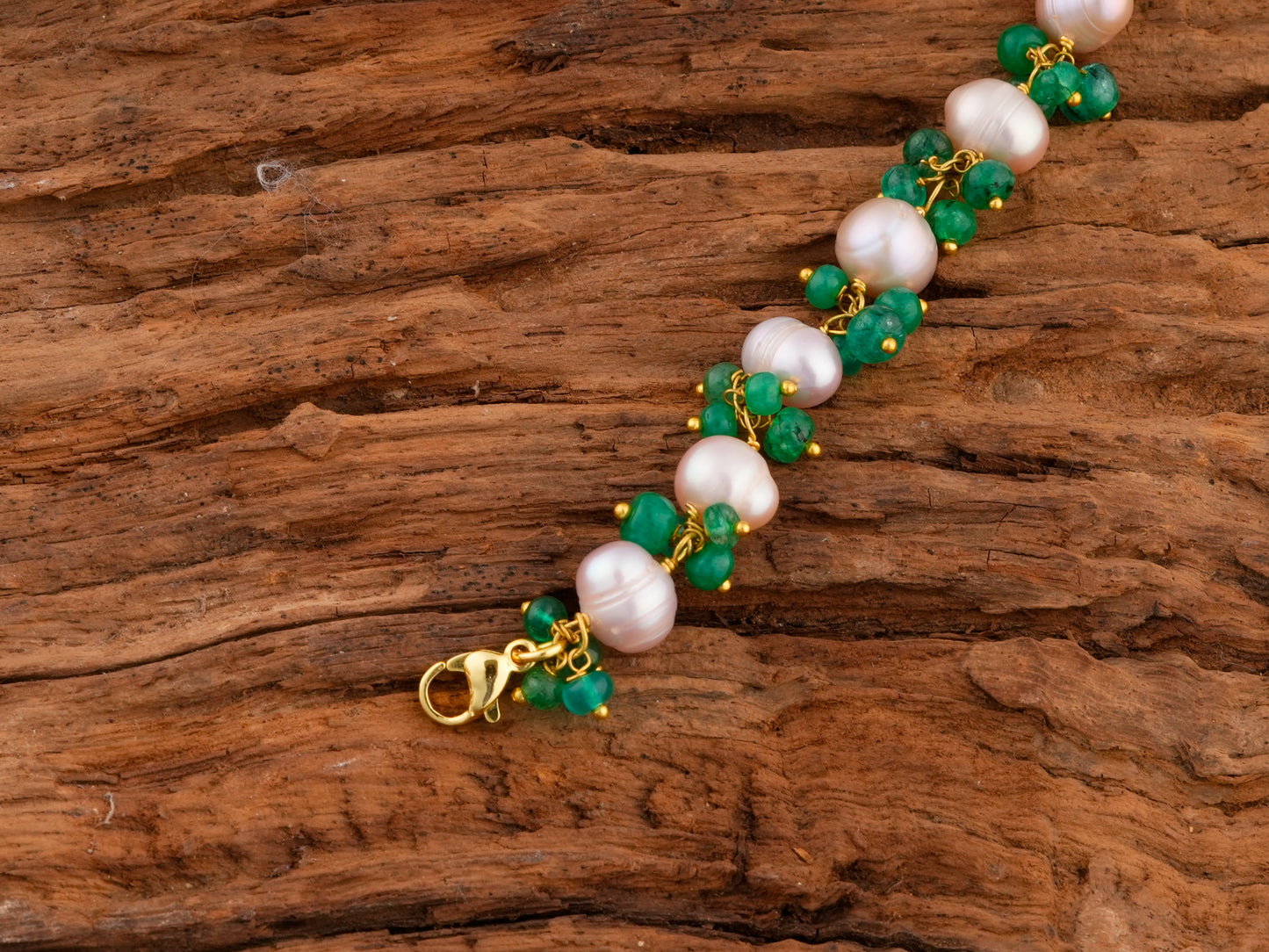 Pearl Emerald Bracelet