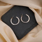 Open Round Silver Hoops